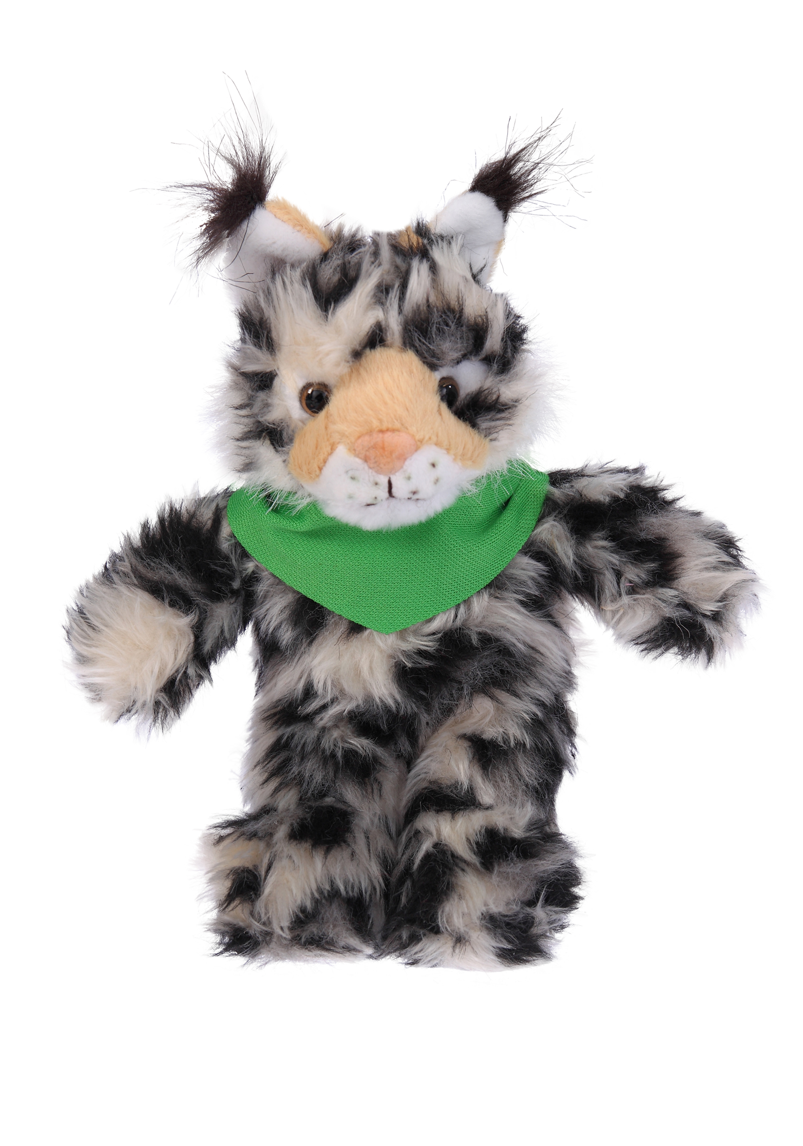 Soft Plush Stuffed Wild Cat (Lynx) with Bandana 2