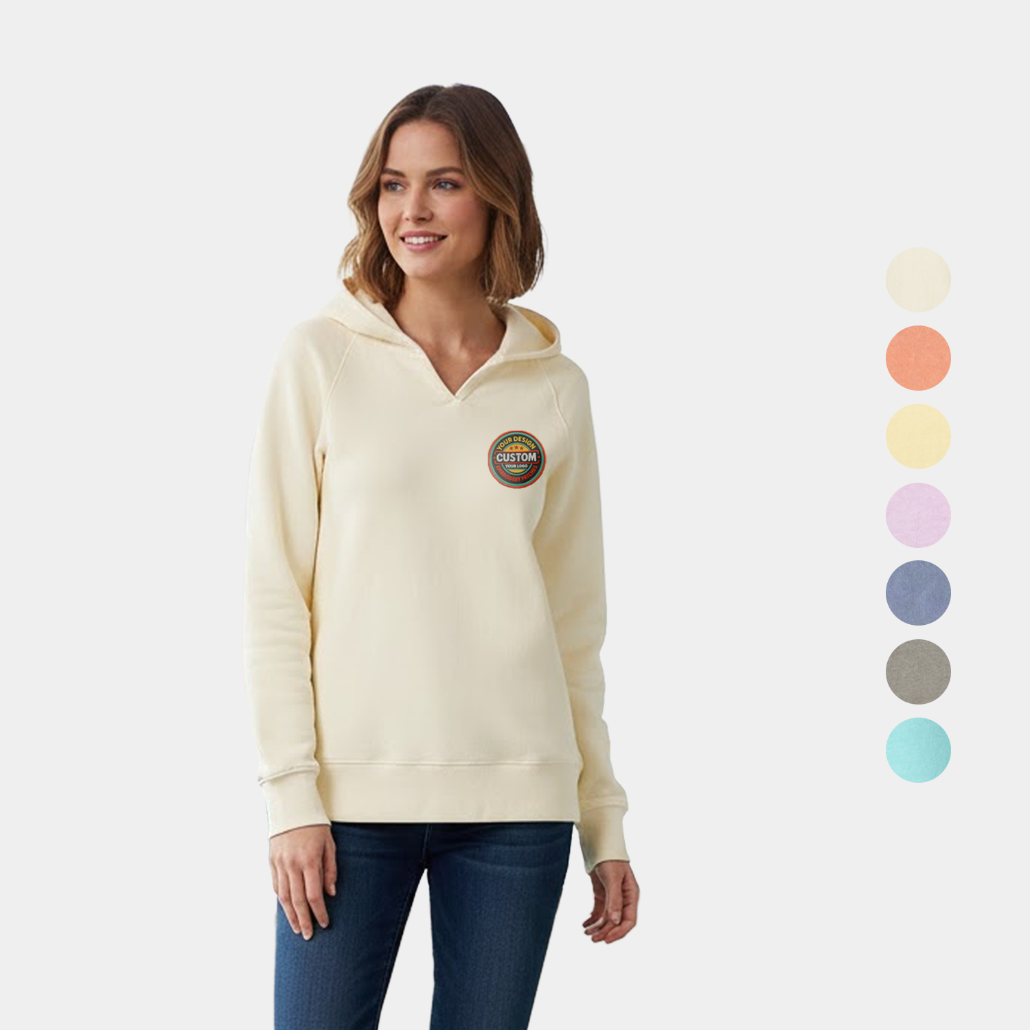 Coastal Color™ Ladies Garment-Dyed Hoodie 3