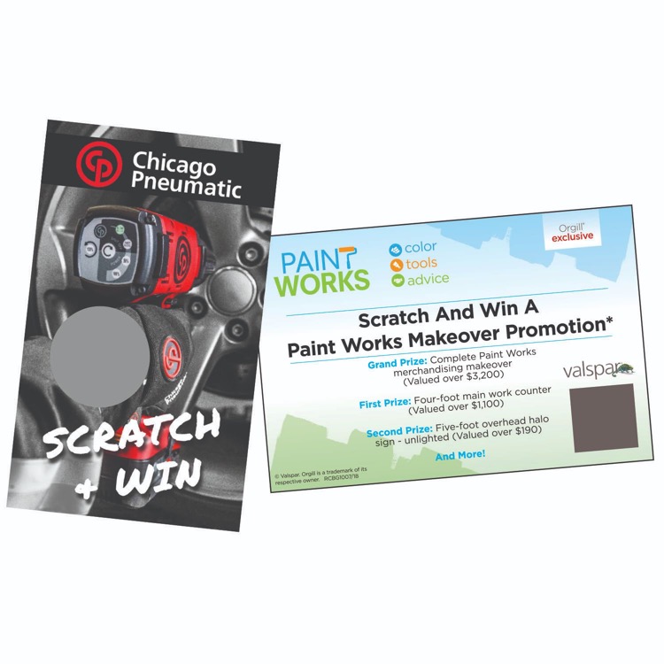 4.0 x 6.0" Scratch-Off Card - 4/1 Print 1