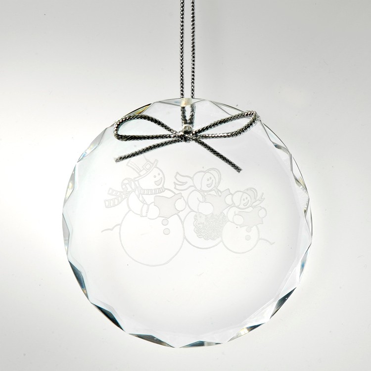 Round Optical Crystal Ornament 2
