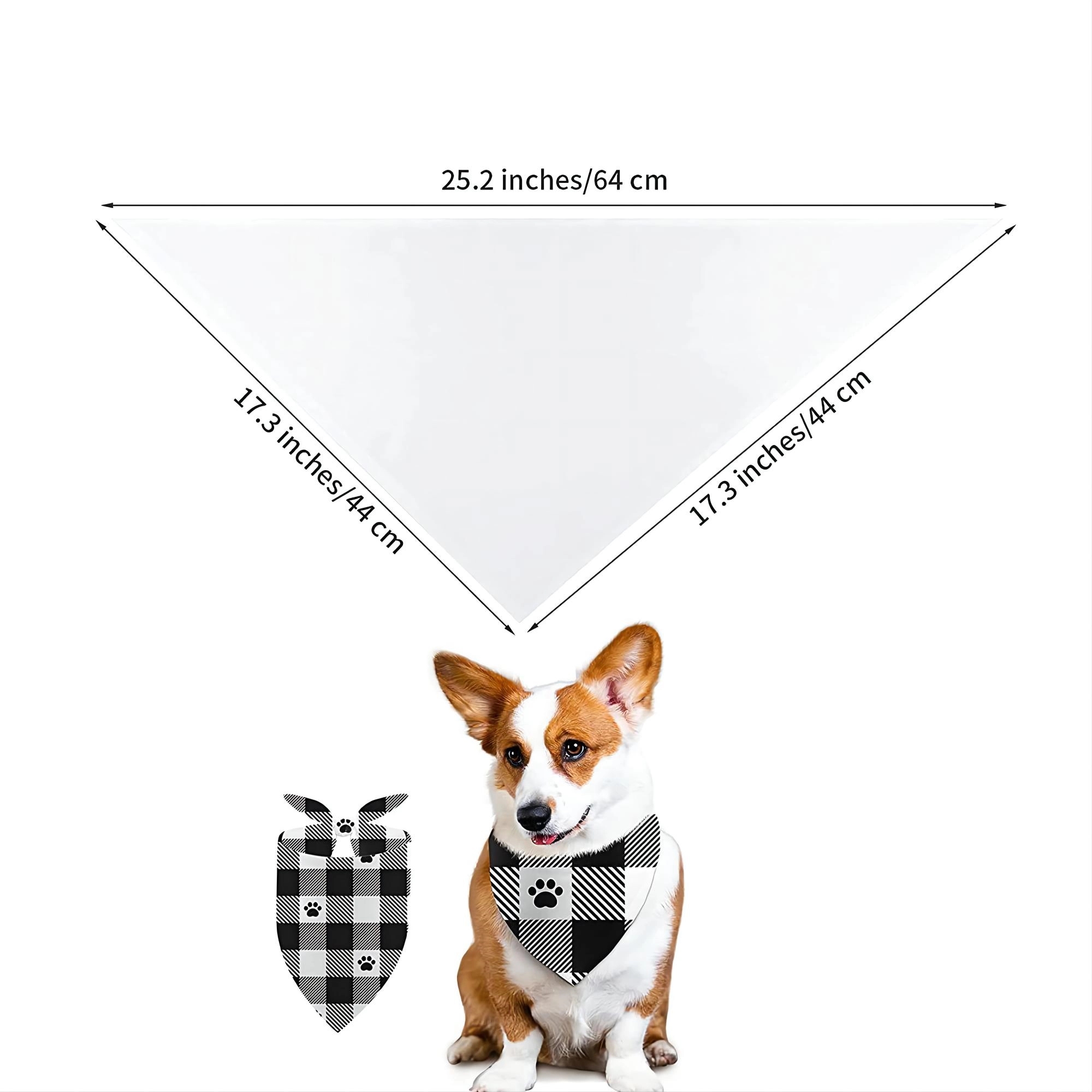 Pet Custom Polyester Doggie Bandana MOQ 100PCS 2