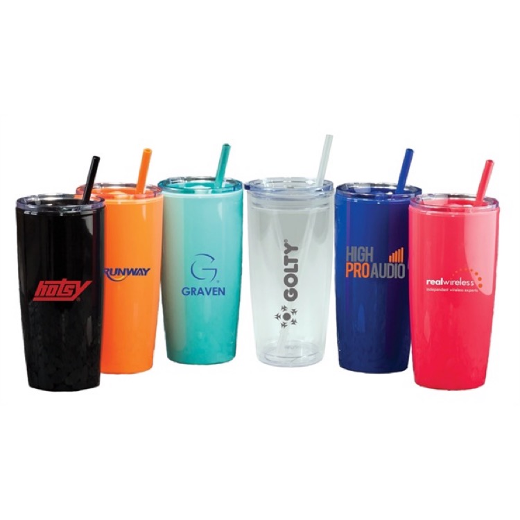 22 Oz. Captiva Tumbler with Straw 2