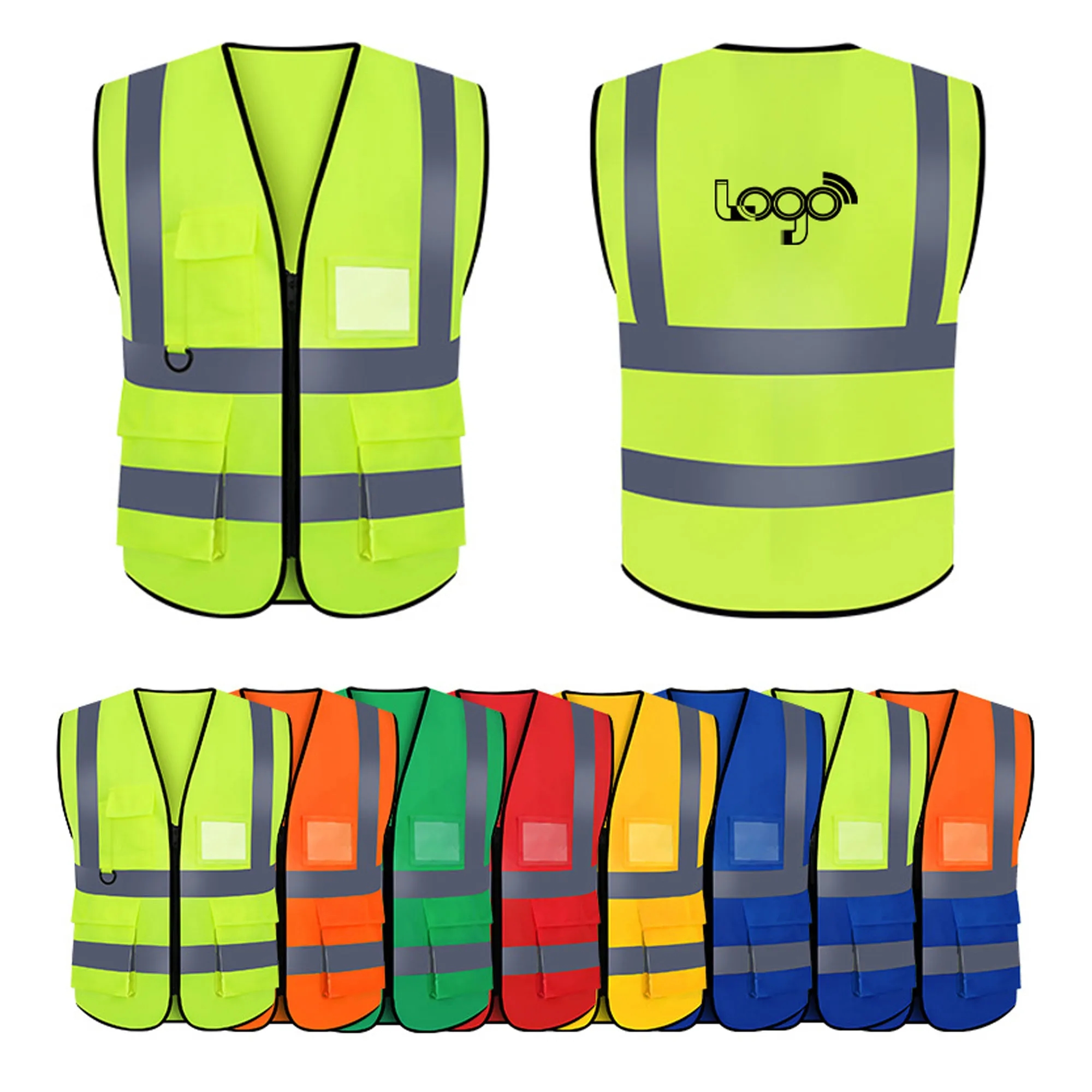 High Visibility Safety Vest With Reflective Strips 2