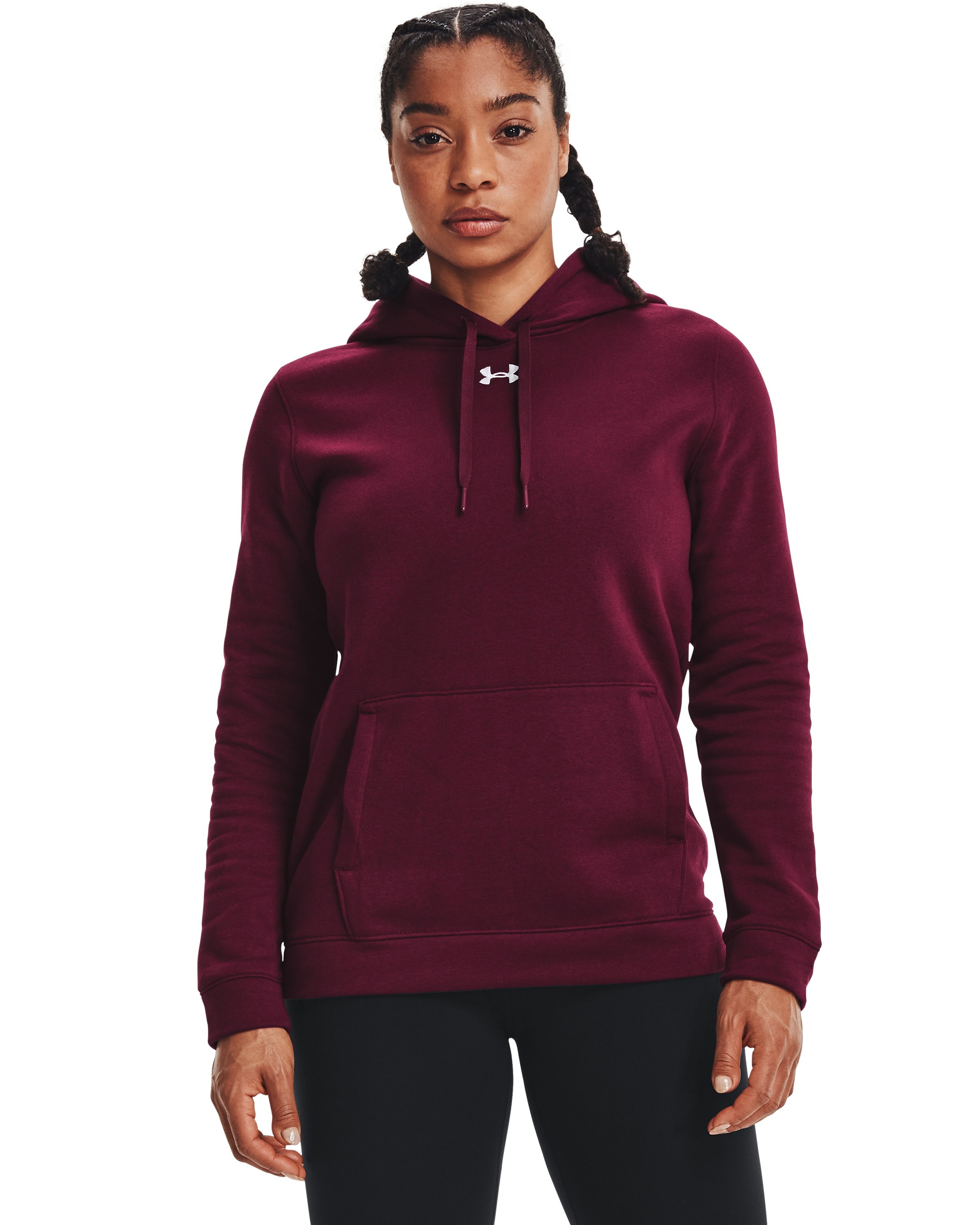 UA Hustle Fleece Women's Hoodie, custom hoodie or sweatshirt with logo imprint 21