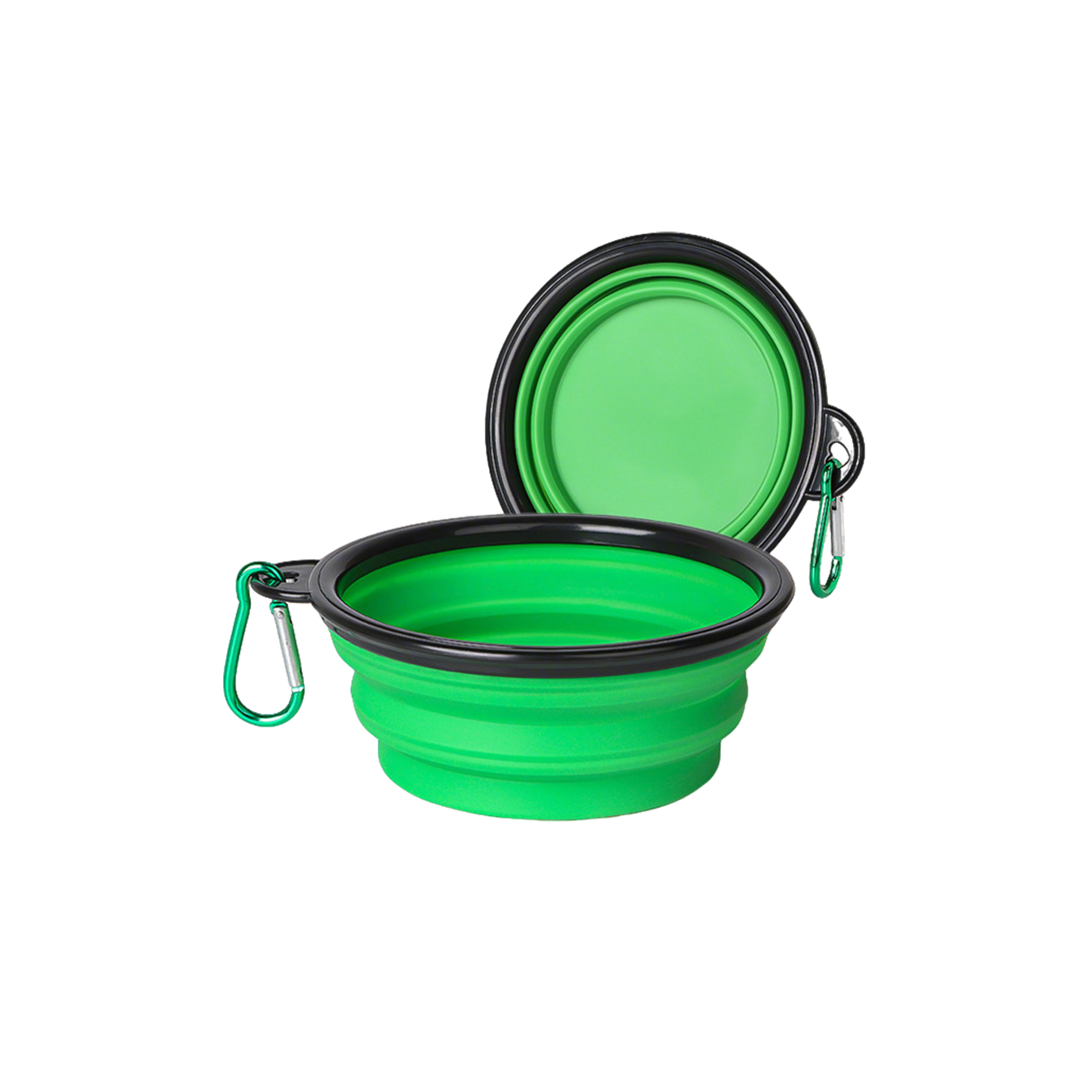 Collapsible Dog Bowl With Carabiner 12 Ounce Capacity 10