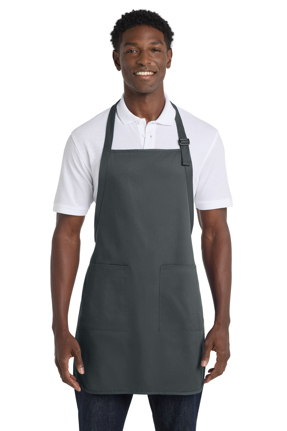Port Authority Full-Length Apron with Pockets. A500 104