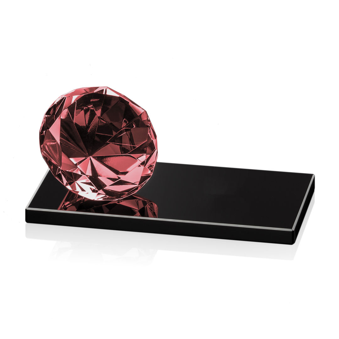 Gemstone Award on Black - Ruby 11