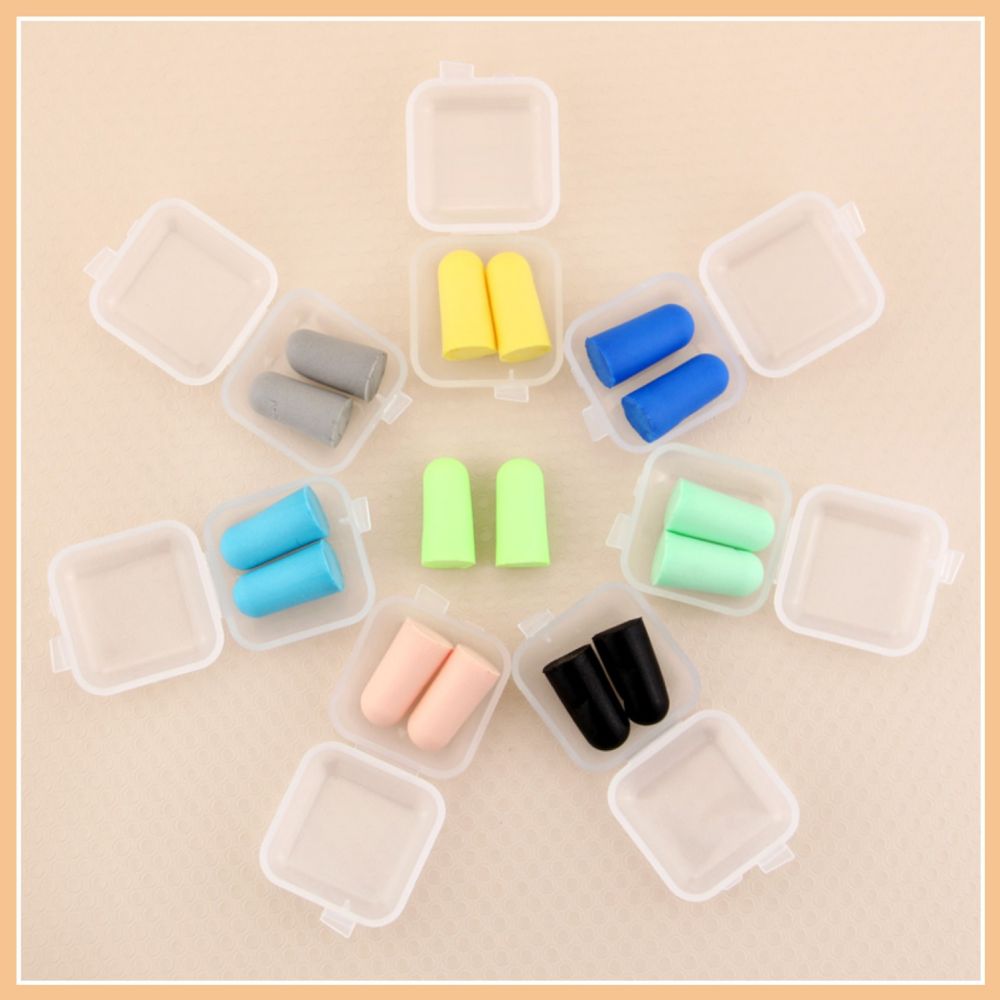 4 Pairs Sponge Noise-Blocking Earplugs 3