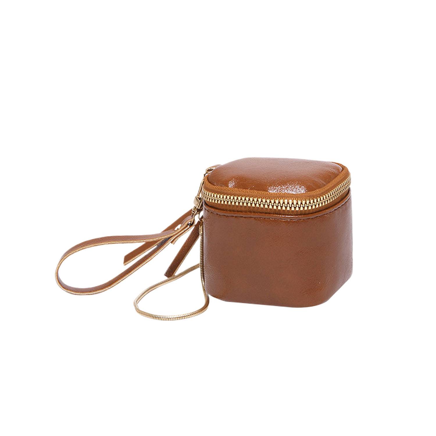 Portable Compact PU Leather Crossbody Coin Bag 4