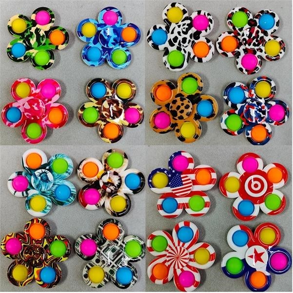 Five Bubbles Push Pop Fingertip Spinner Fidget Toy 3