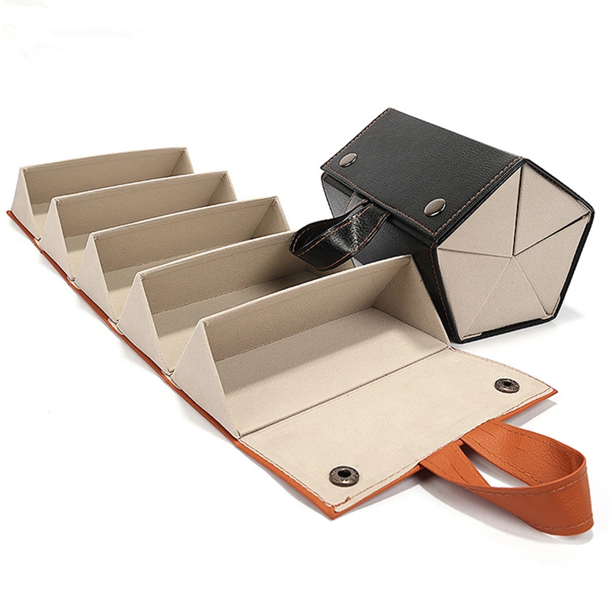 Multiple 5 Slots Glasses Case Travel Organizer Holder 4