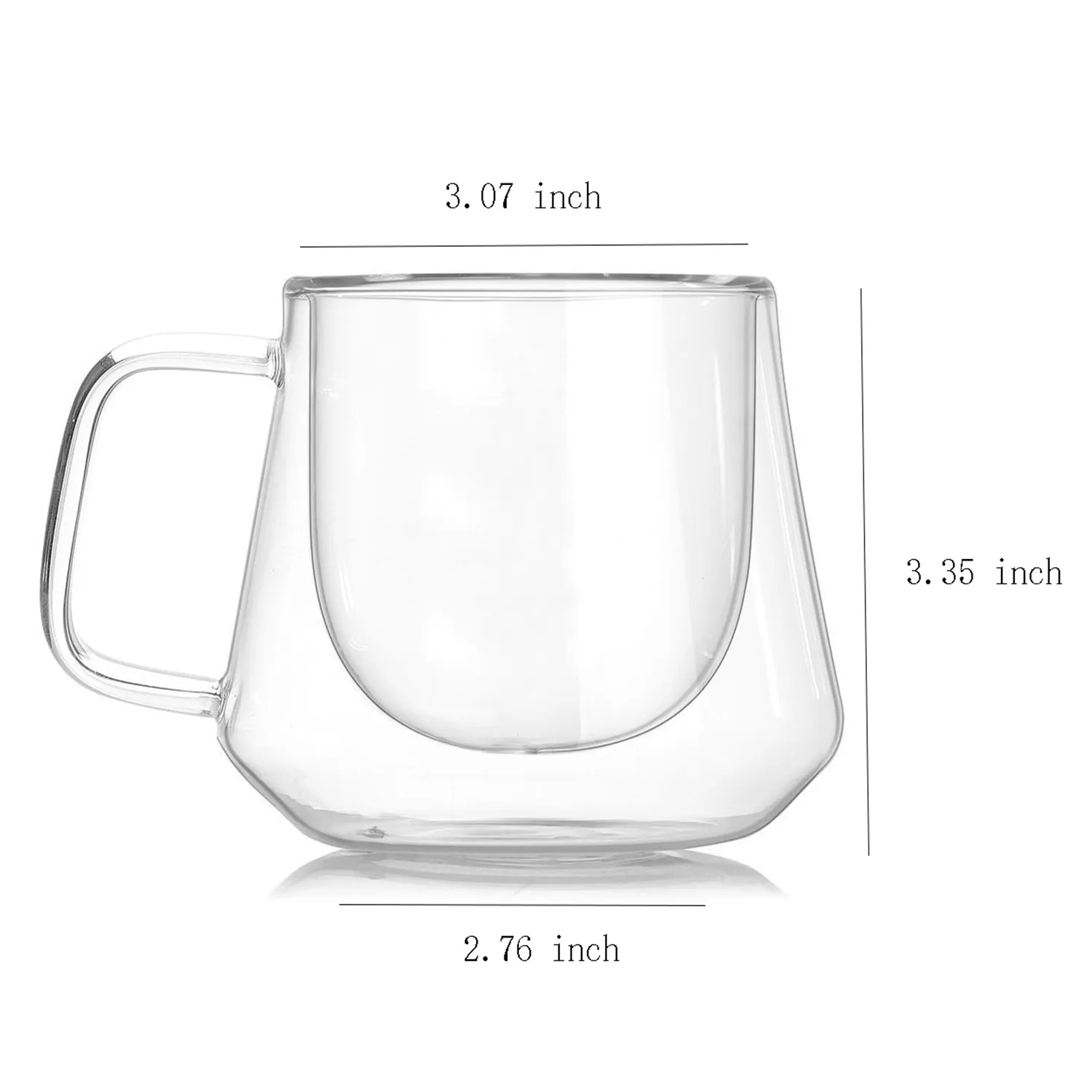 Double Wall Glass Thermo Cup Teacup 3