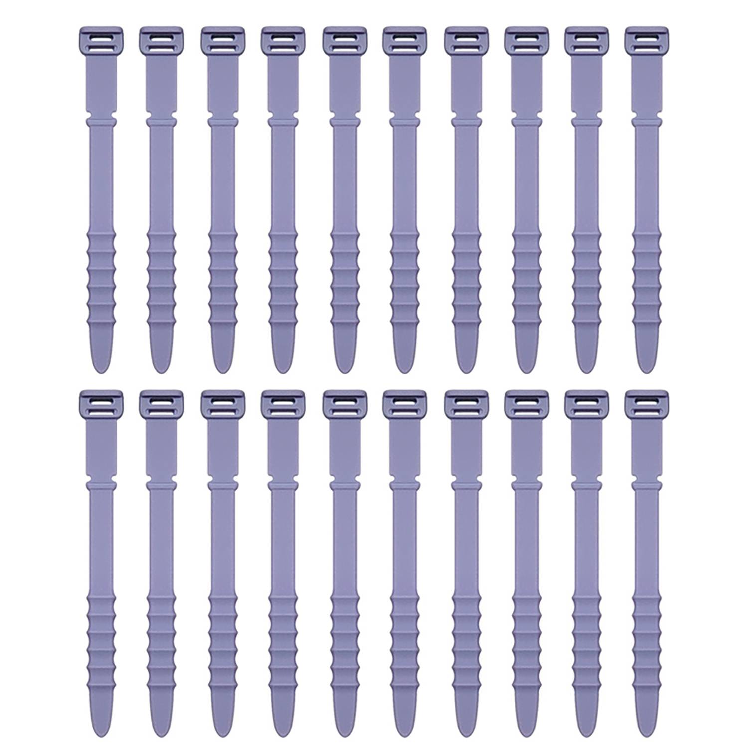 20PCS Reusable Silicone Cable Organizers for Cord Management 10