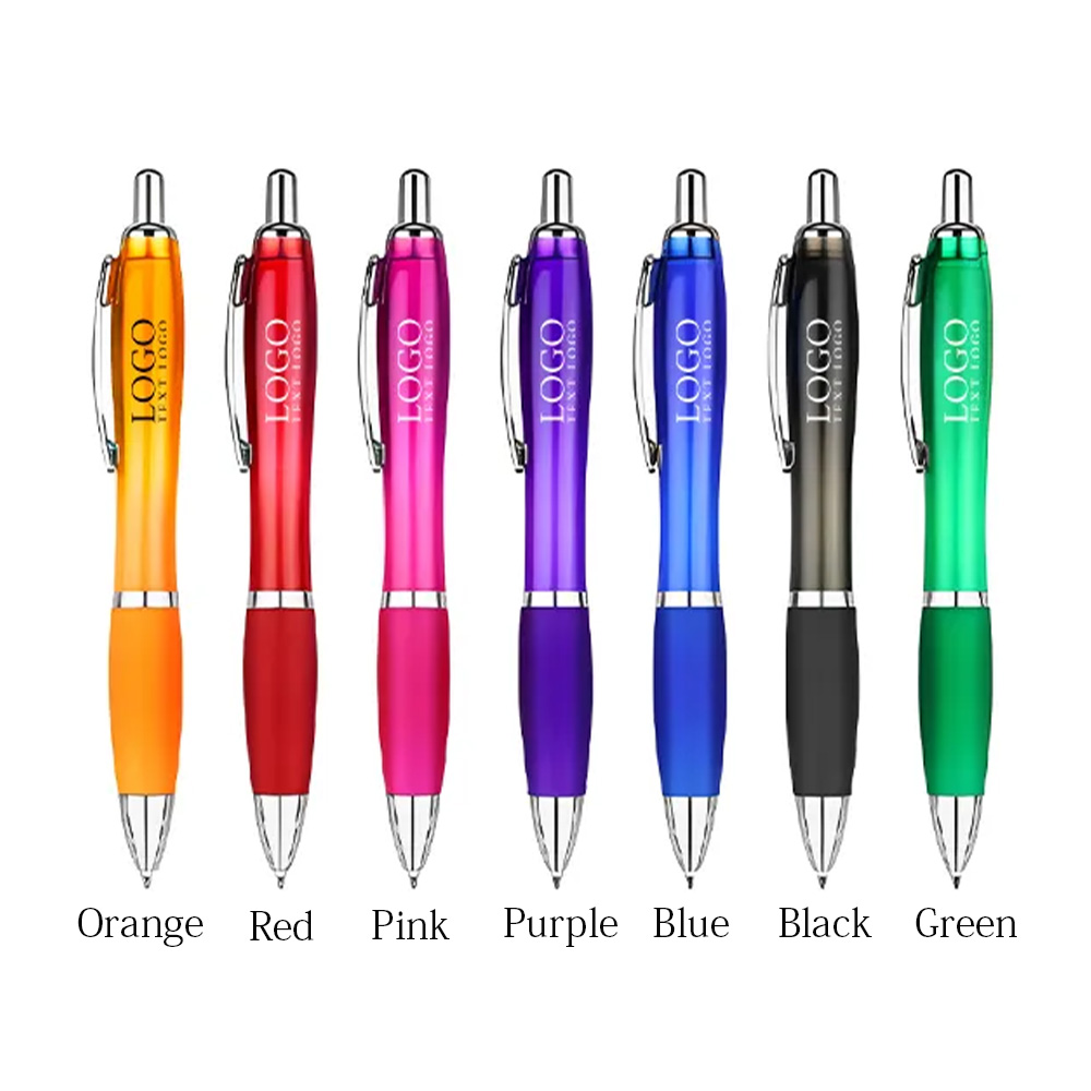 Click Action Plastic Satin Pen 6