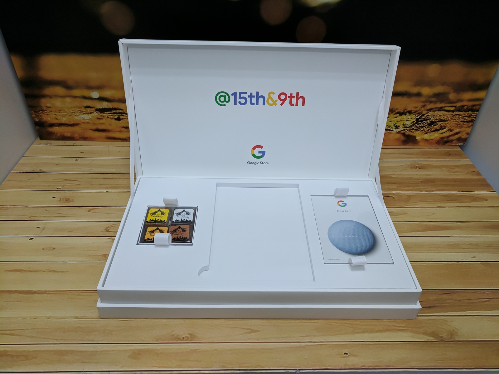 Custom Printed Full Color Hinged Soft Touch Luxury Gift Box - 6x6x2 11