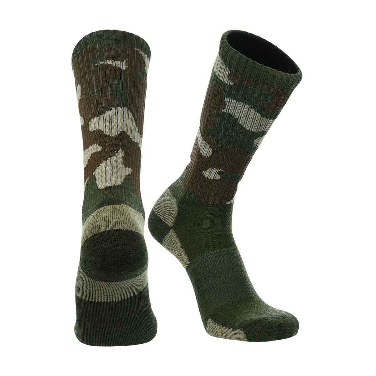 Camo Merino Wool Hiking Socks 3