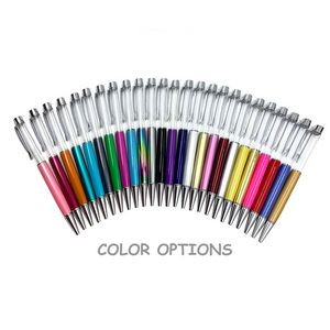 Plated Metal Color Pen With Crystal 4