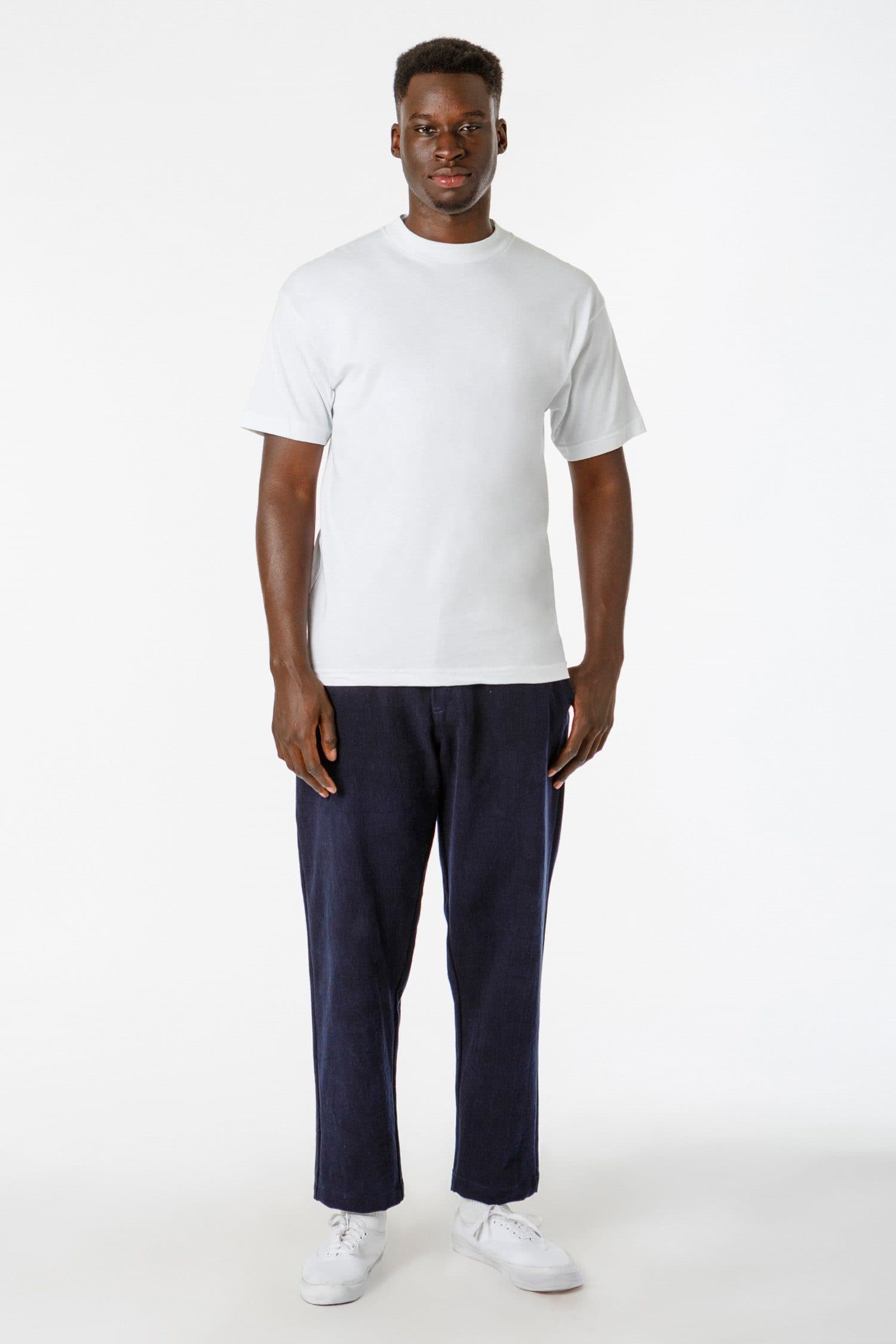 6 OZ COMBED COTTON MOCK NECK S/S T-SHIRT 8