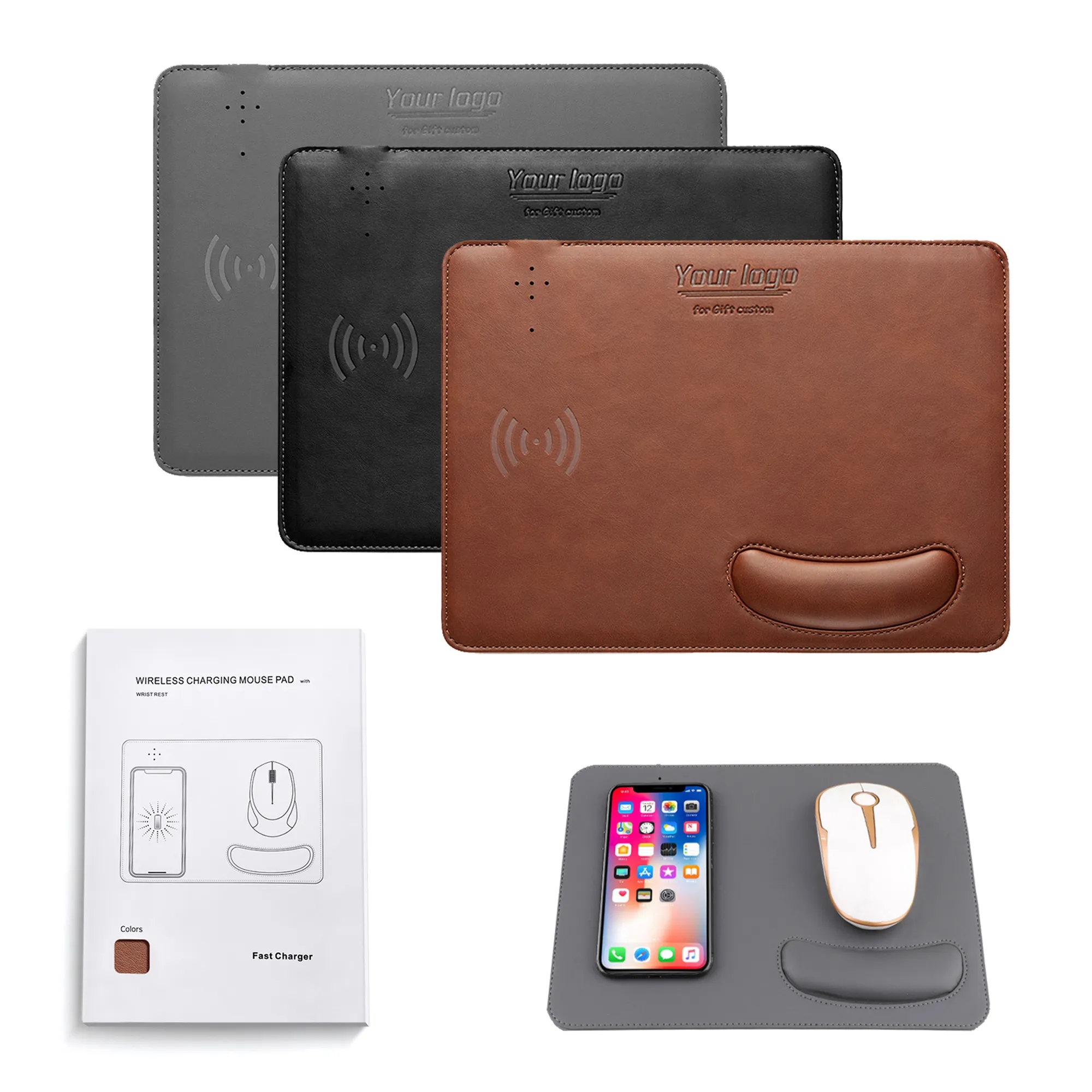 15W Wireless Charging Wrist Mouse Pad Business Gift 2