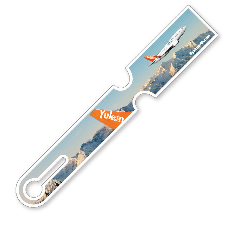 Econo Luggage Tag .010 White Plastic (1.875" x 11.25") Full Colour & Varnish