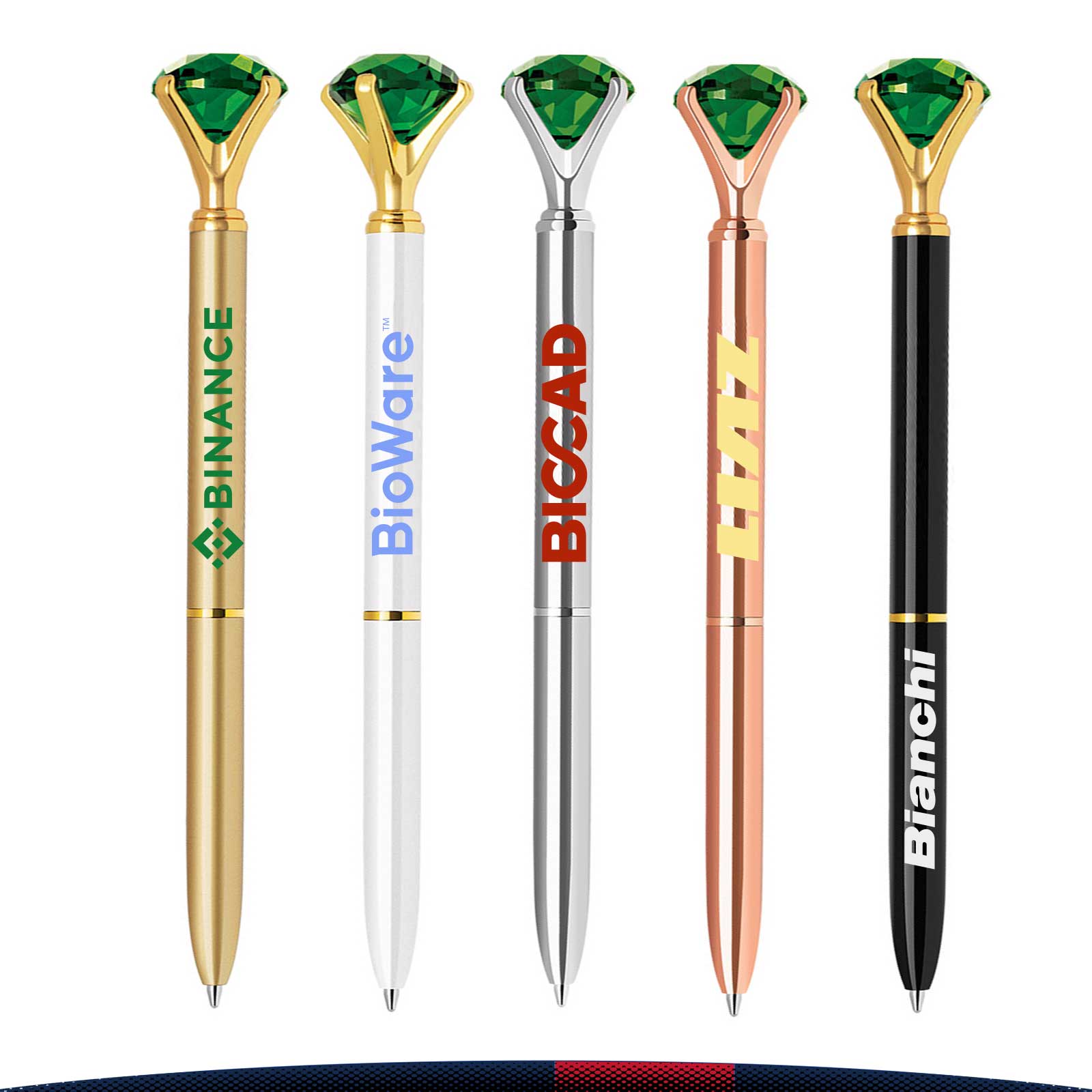 Emerald Crystal Metal Pen 7