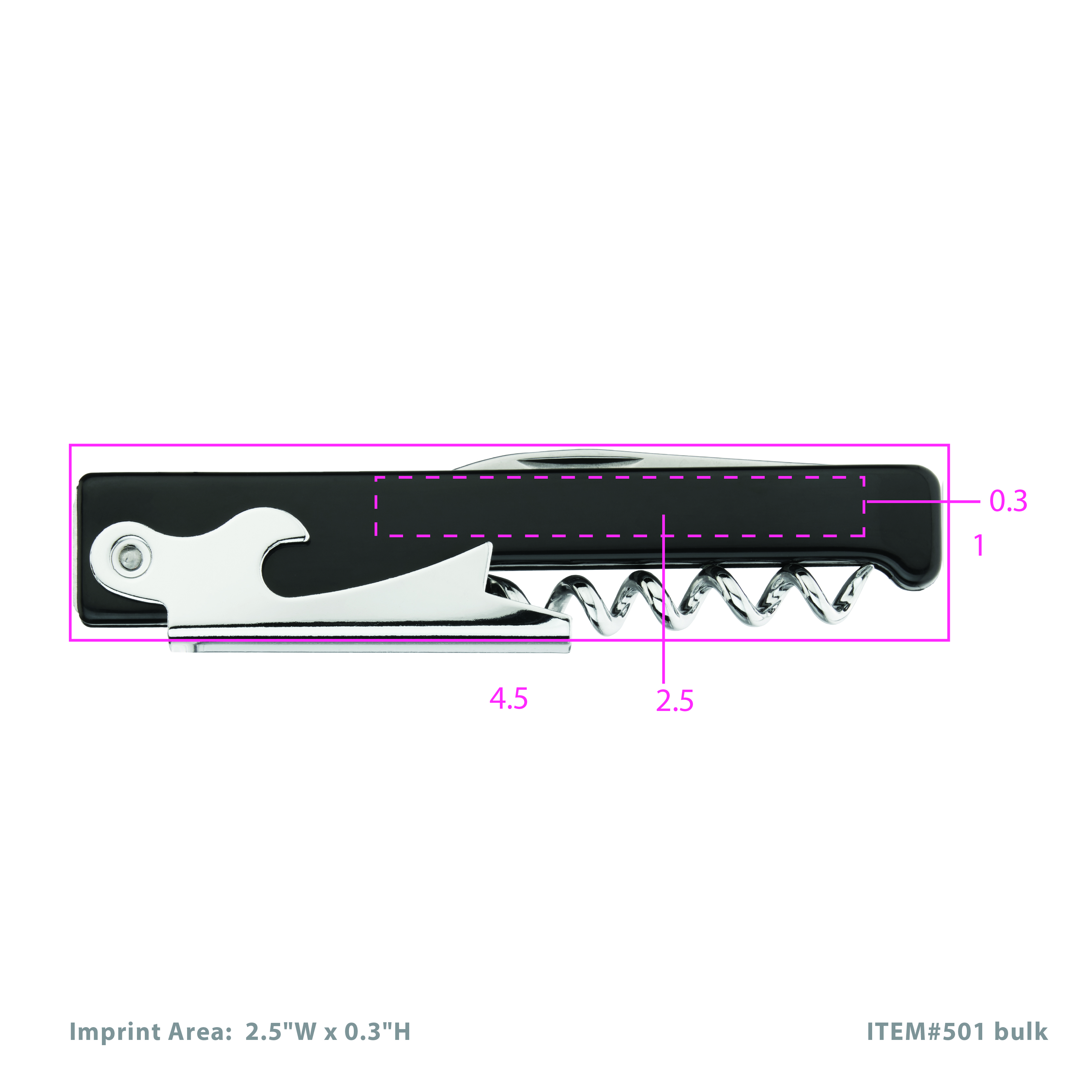 True® Latchkey™ Waiter's Corkscrew 6