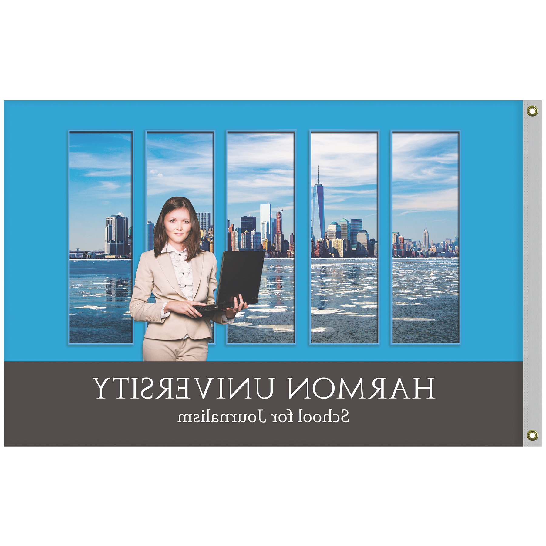 4' x 6' Promotional Polyester Single Reverse Flag 11