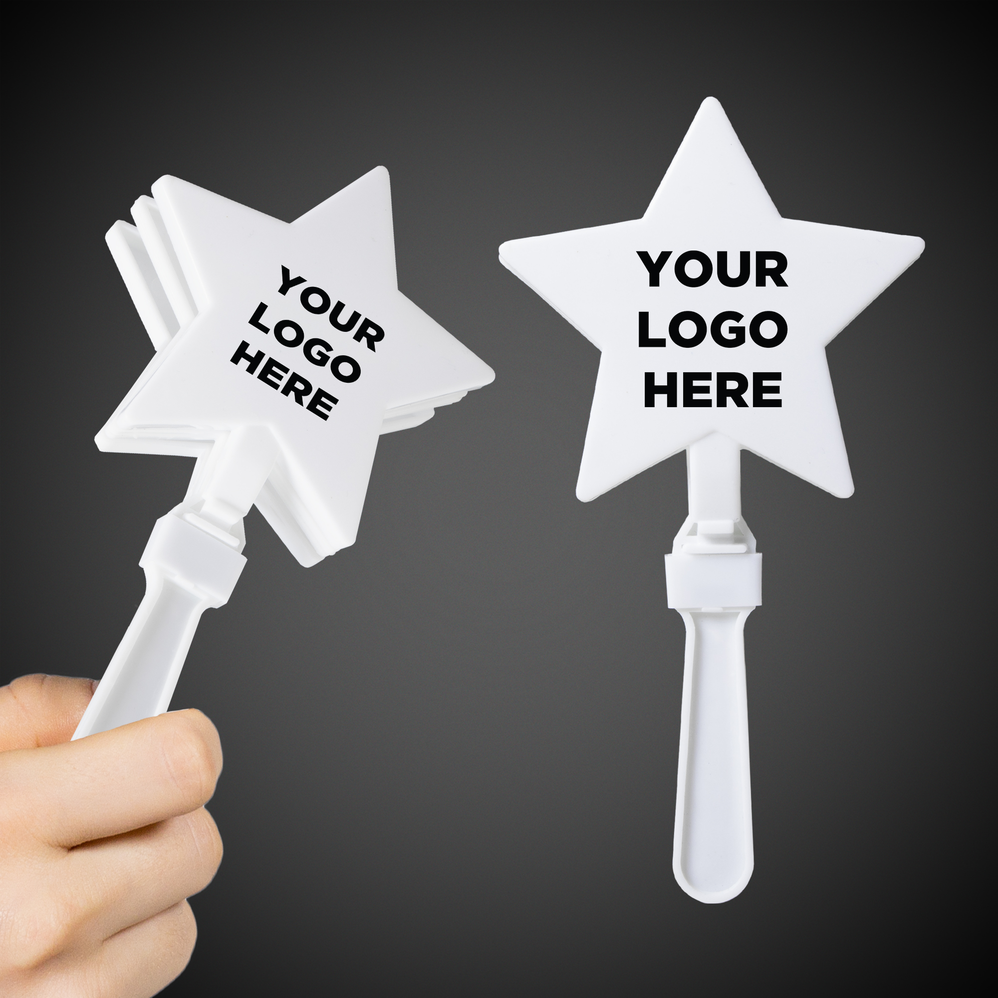 White 7" Star Hand Clapper