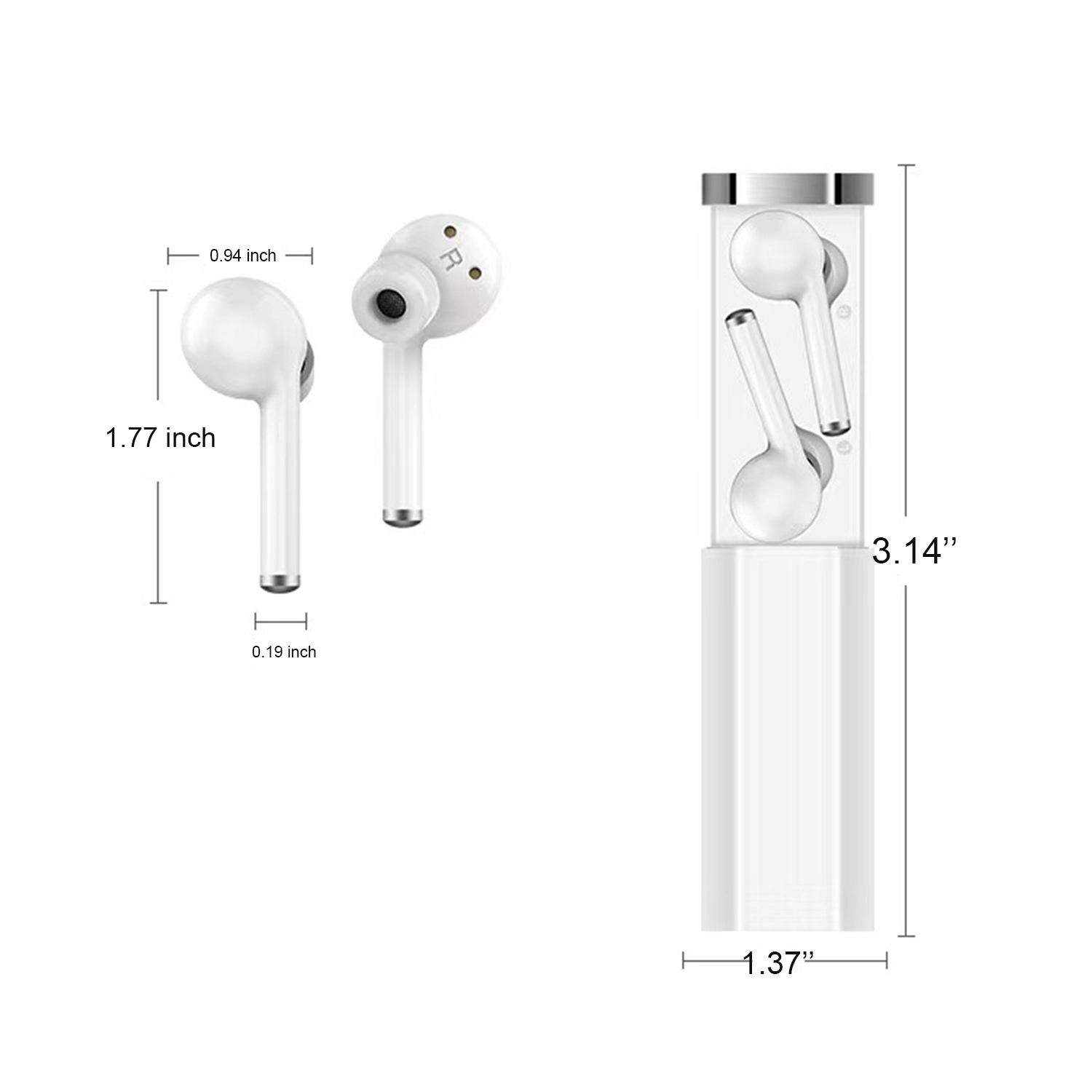 Wireless Bluetooth 5.0 Stereo Earbuds with Charging Case 6
