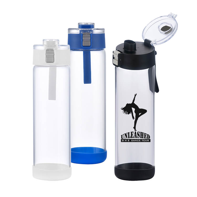 22oz. Locking Lid Glass Travel Bottle 1