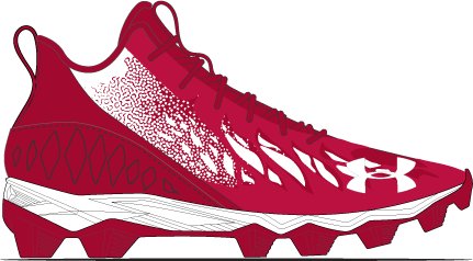 Boys' UA Spotlight Franchise RM Jr. Football Cleats 5