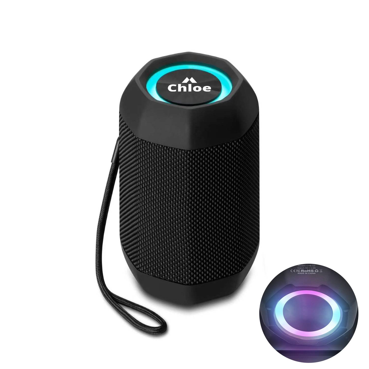 Portable Bluetooth Speaker w/ Lights 2