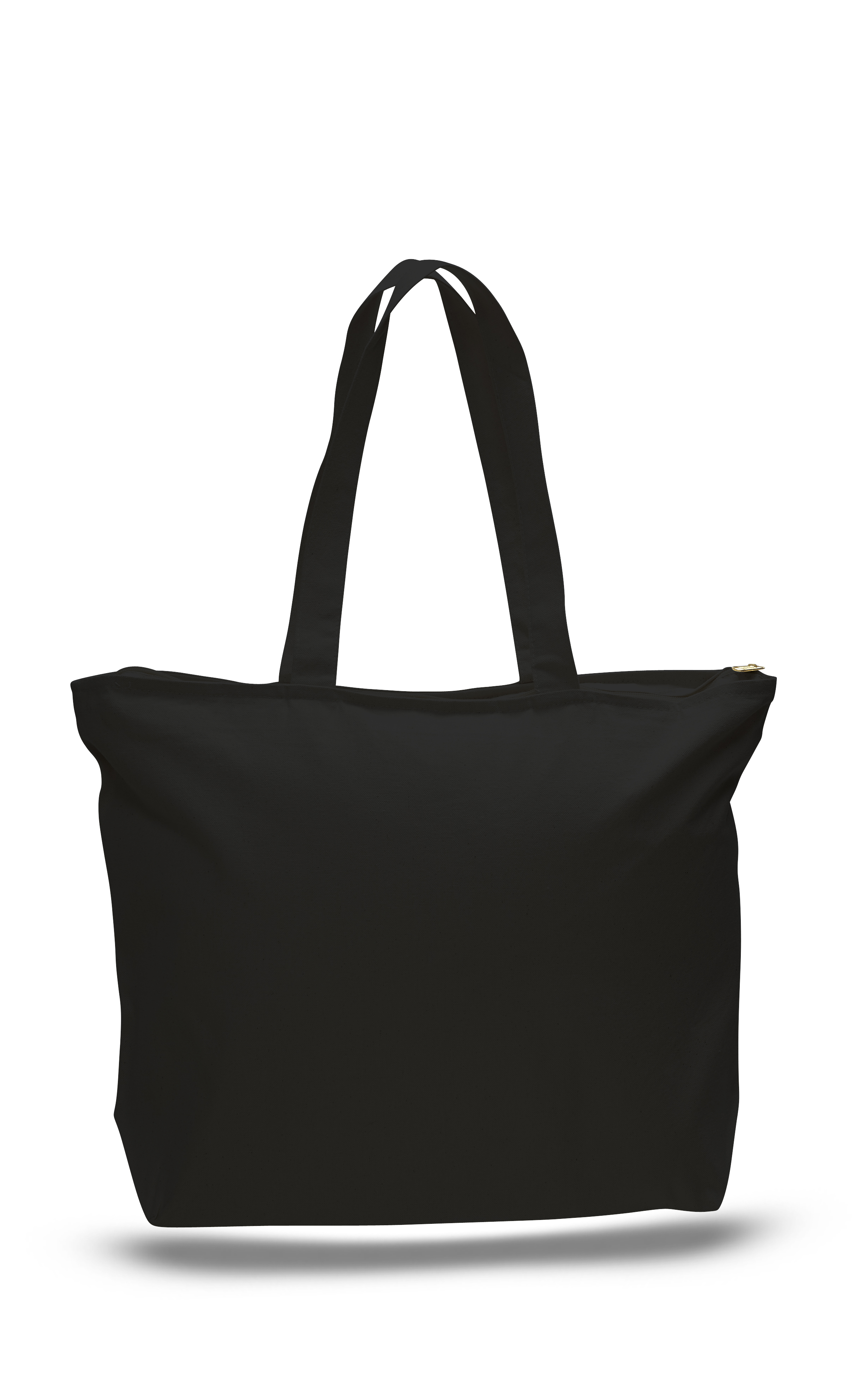 Heavy 12 oz. Cotton Canvas Zipper Tote Bag - Colors, custom tote bag with logo imprint 4