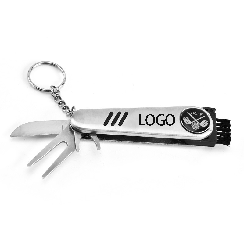 Multi Function Stainless Steel 6 in 1 Golfers Tool Golf Kits 3