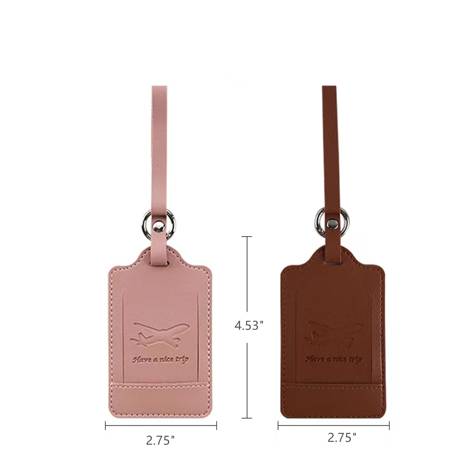 Premium PU Leather Luggage Tags 3