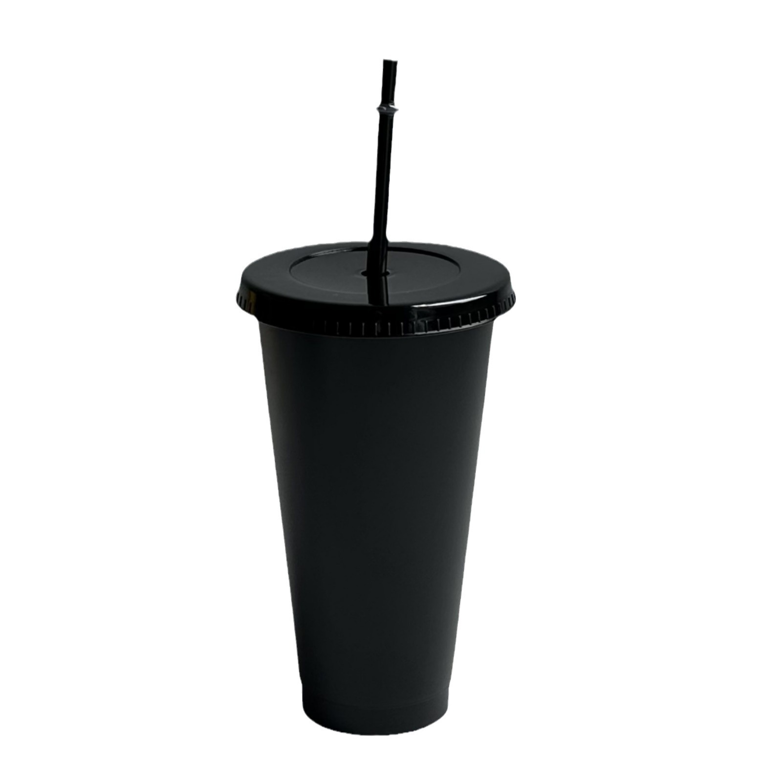 Black Plastic Cups With Lids And Straws 2