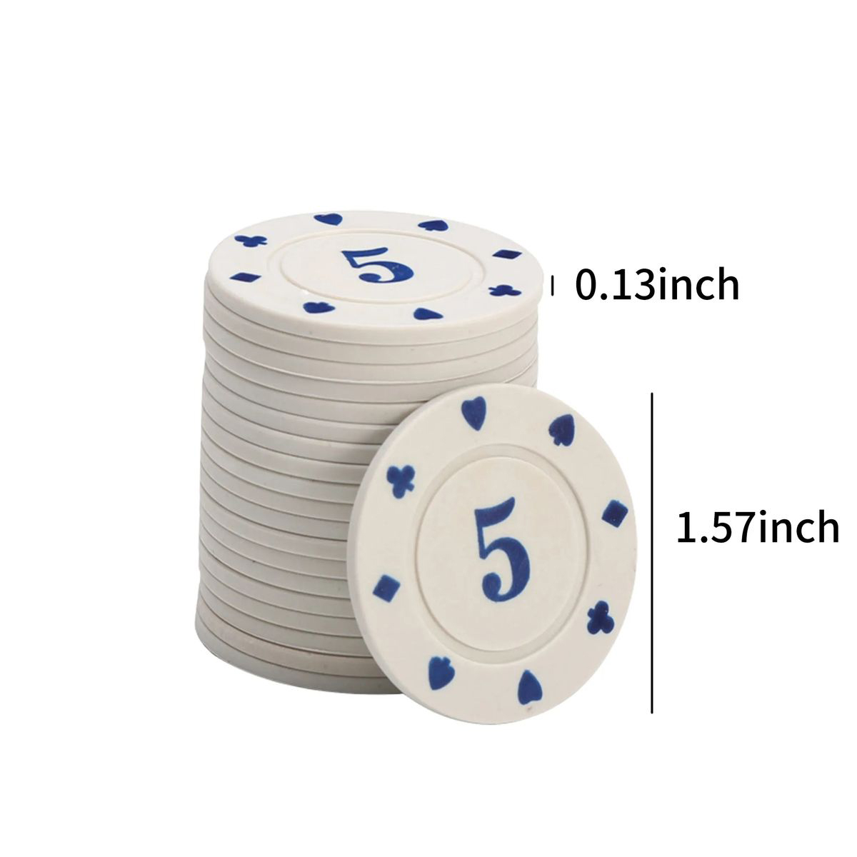 Heavyweight ABS Poker Chips for Card Games 4