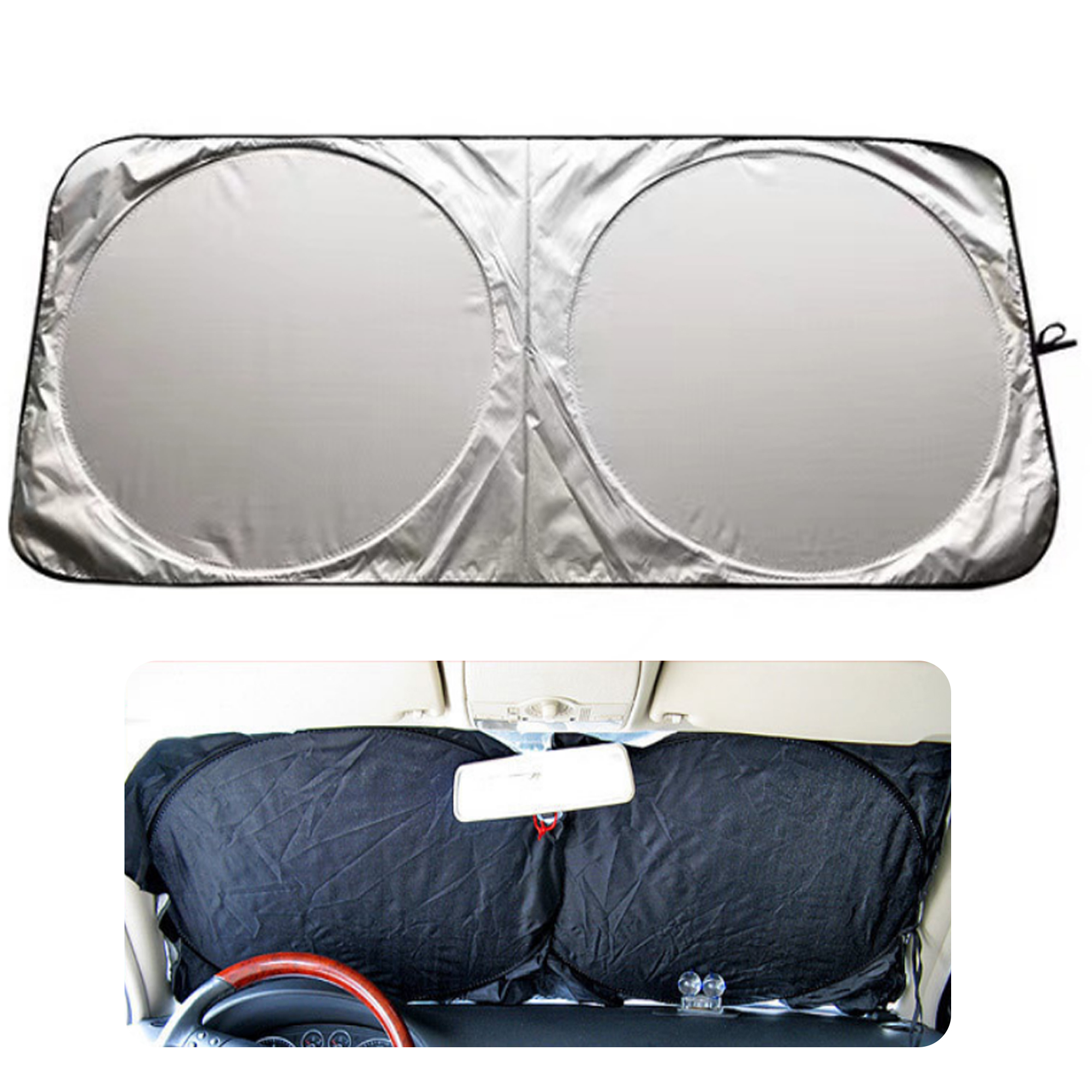 MOQ 30 PCS Convenient Foldable Car Sun Shade 2