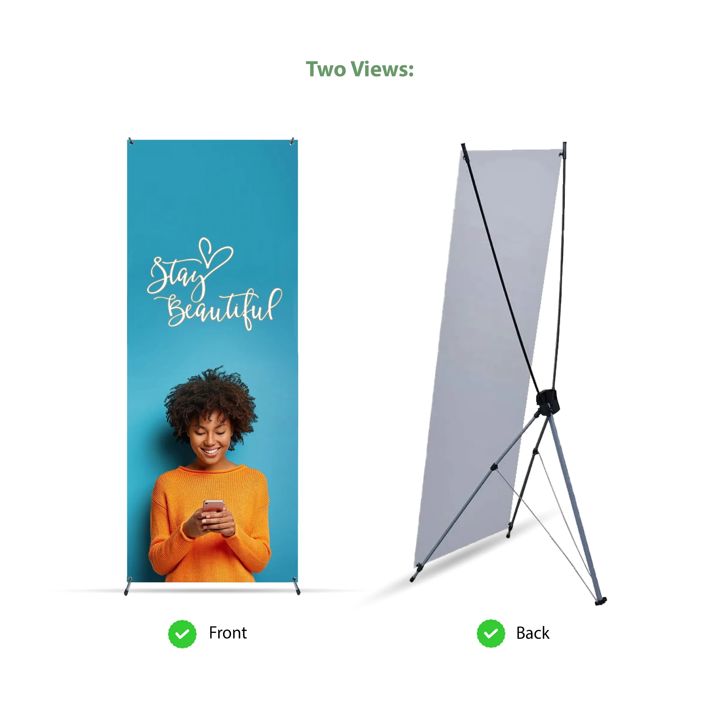 Adjustable X Banner Kit - 10 oz Vinyl 6