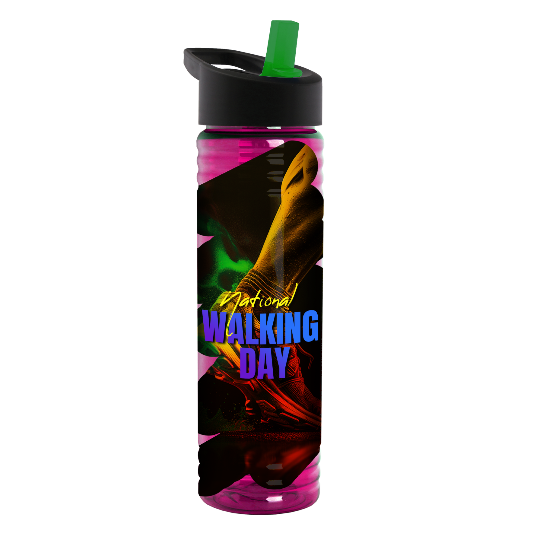 Garyline® Slim Fit Bottle with Flip-Straw Lid - 24 oz. 56