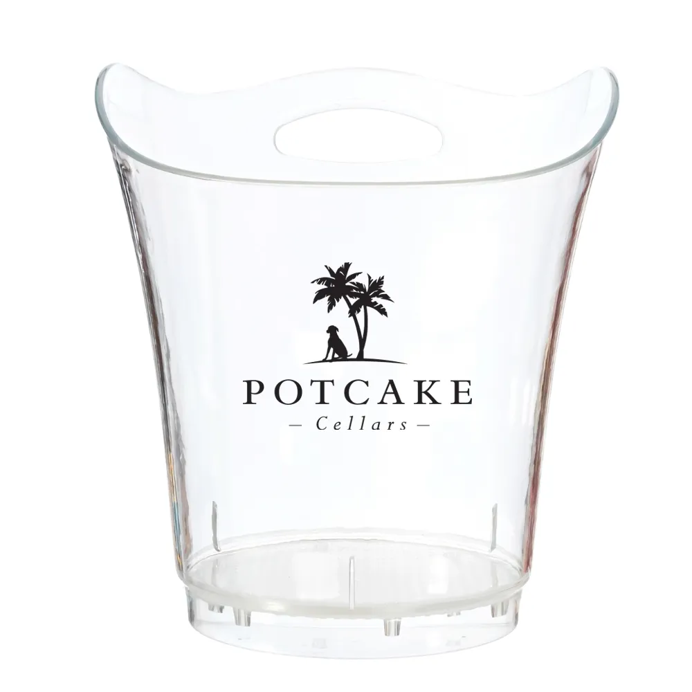 5.5L Clear Tulip Ice Bucket 3