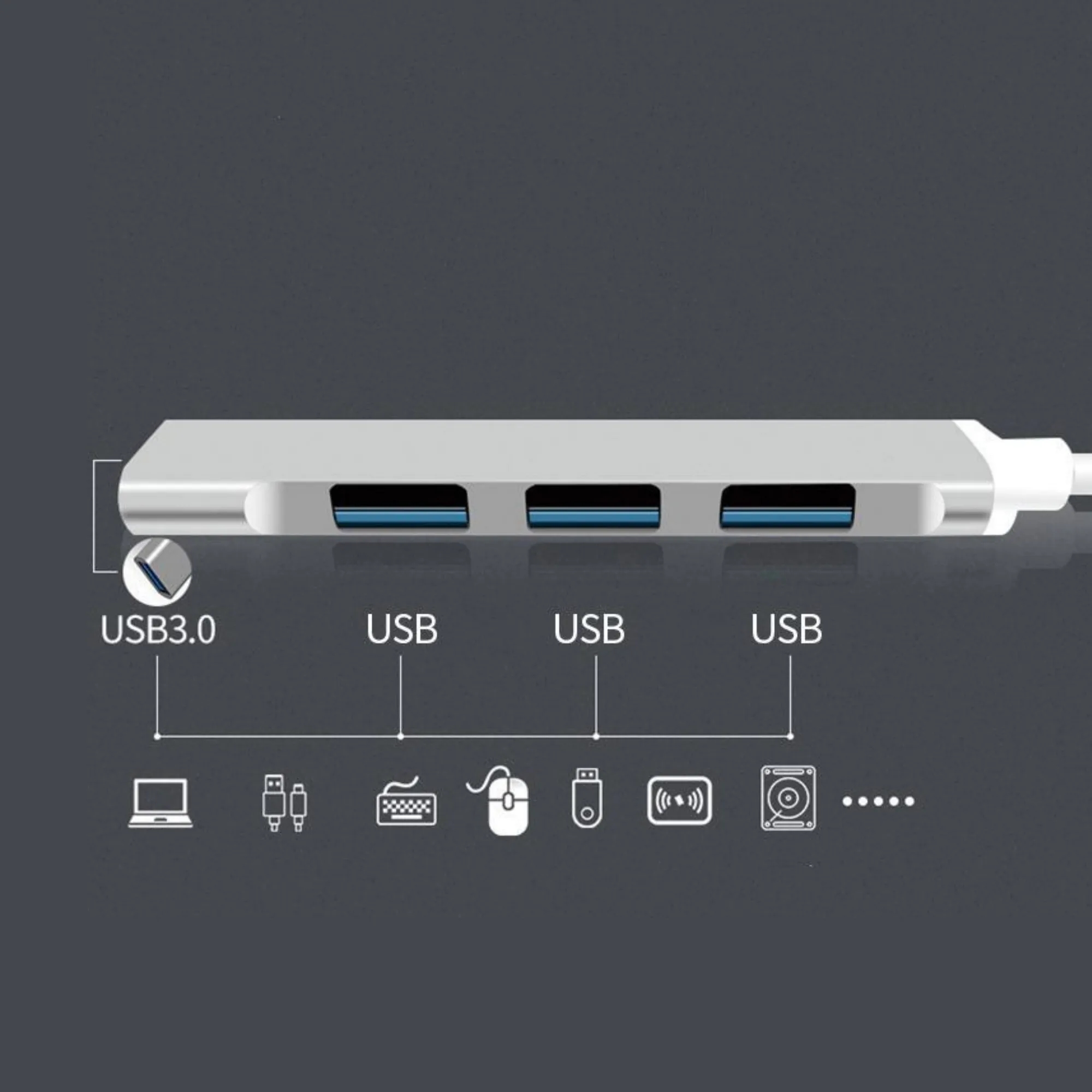 Type C To USB  Adapter 4 Ports 2