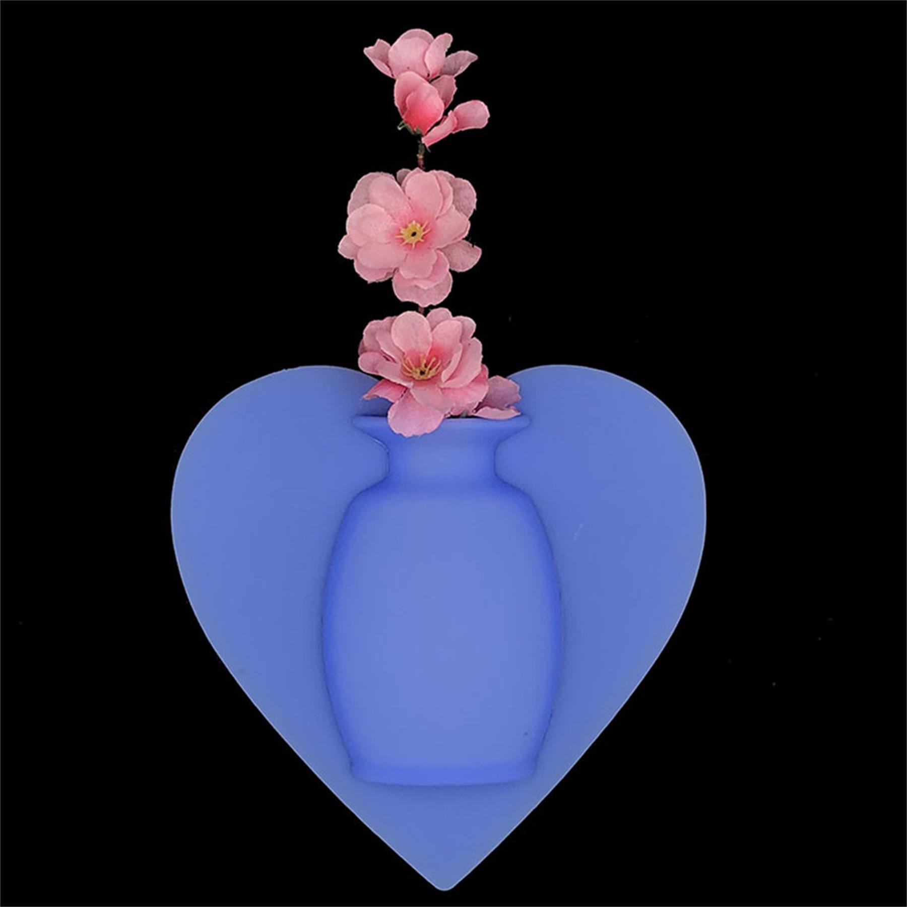 Heart Shaped Silicone Wall Vase 8