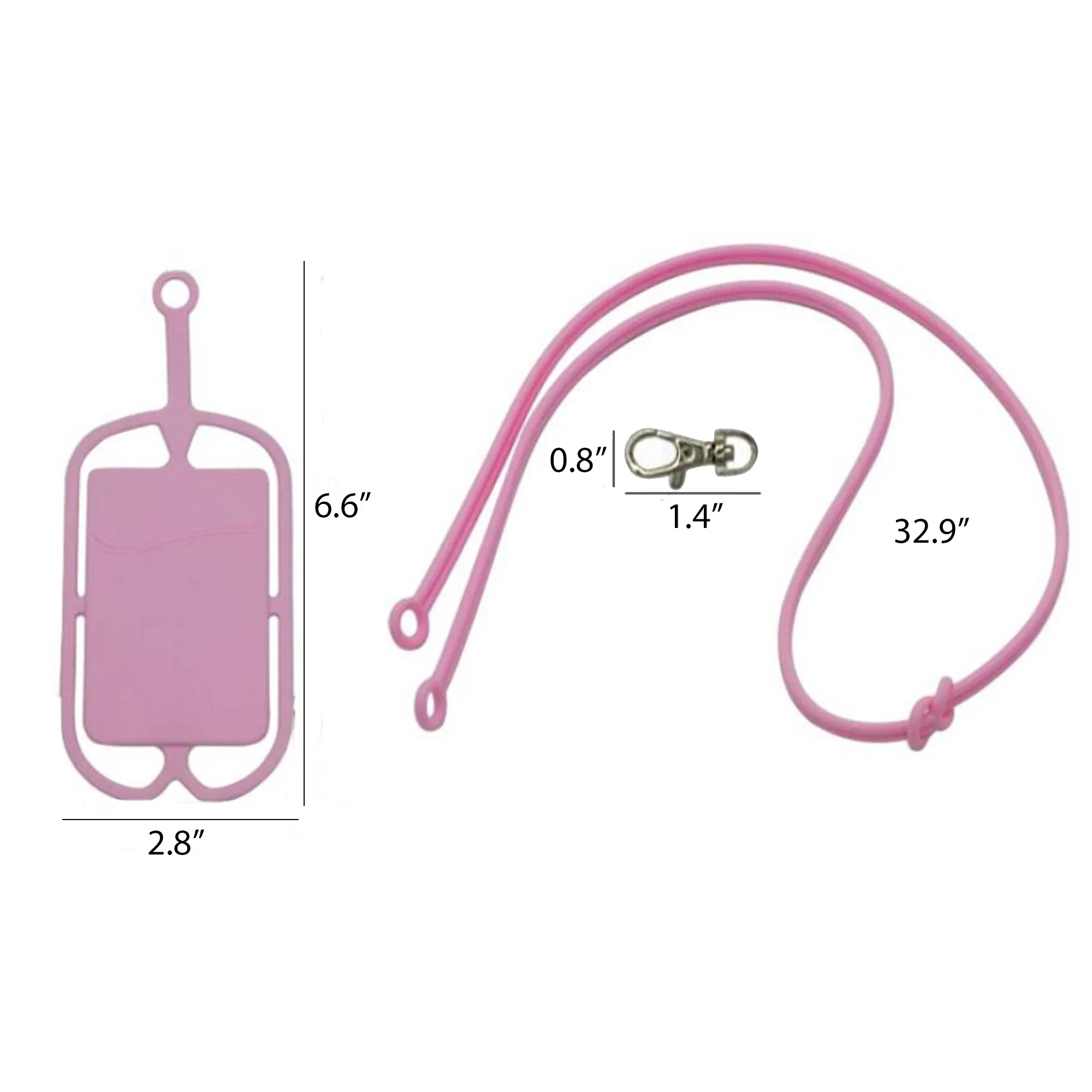 Silicone Phone Lanyard Card Sticker MOQ 100PCS 4
