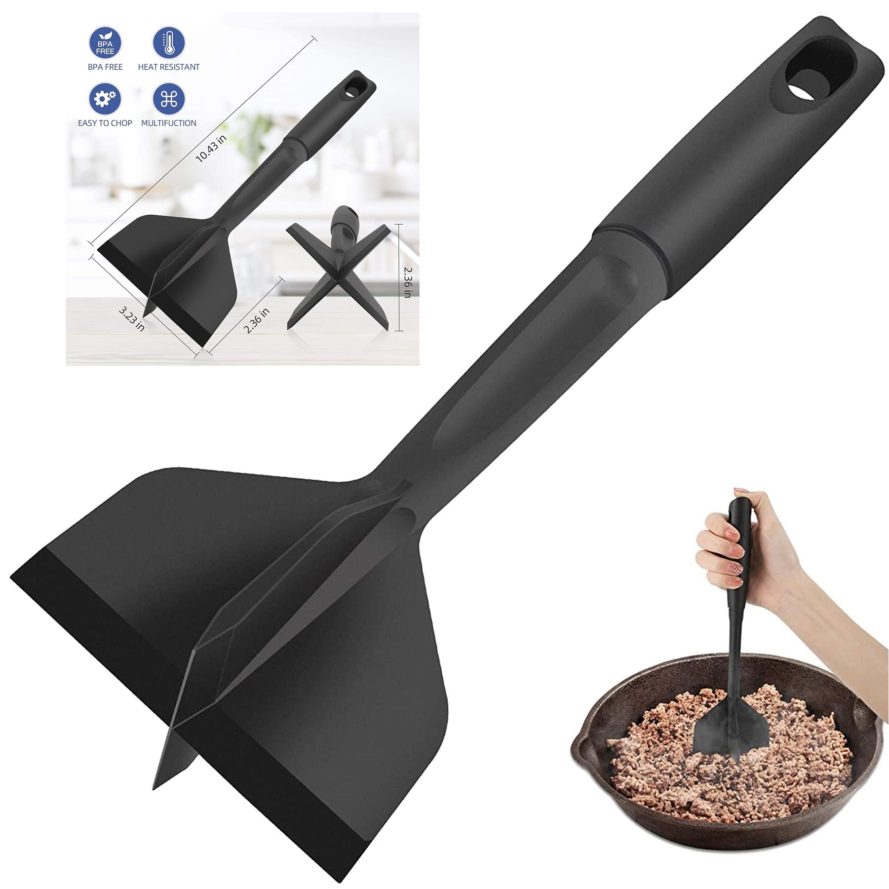 Heat Nylon Resistant Meat Masher 3