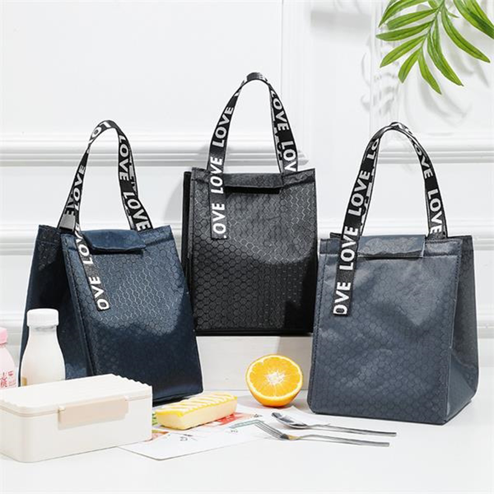 Insulated Lunch Bag Reusable Box For Office Work School 2