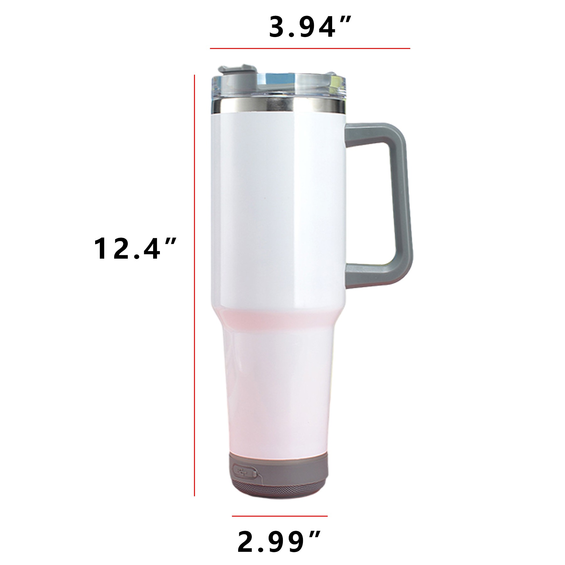 40Oz Sublimation Thermos Cup With Smart Wireless Speaker 3