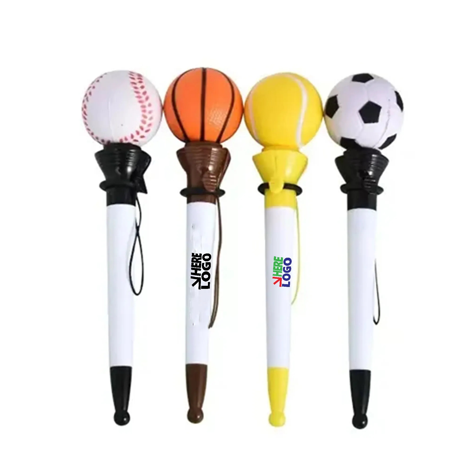 MOQ 20 Ballpoint Pen Sports Ball Stress Relief