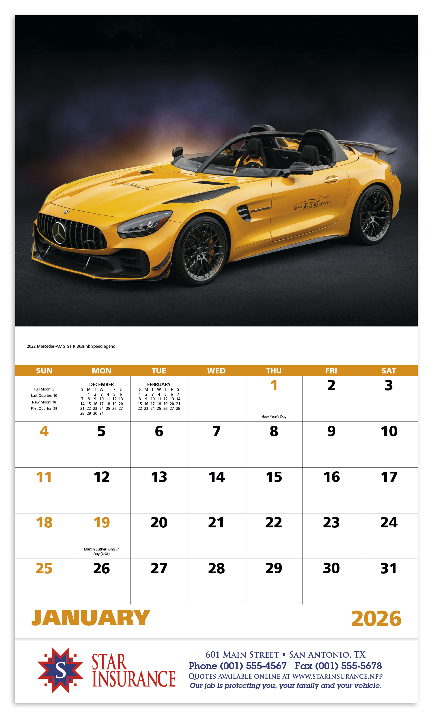 Good Value™ Exotic Sports Cars - Stapled Calendar 41