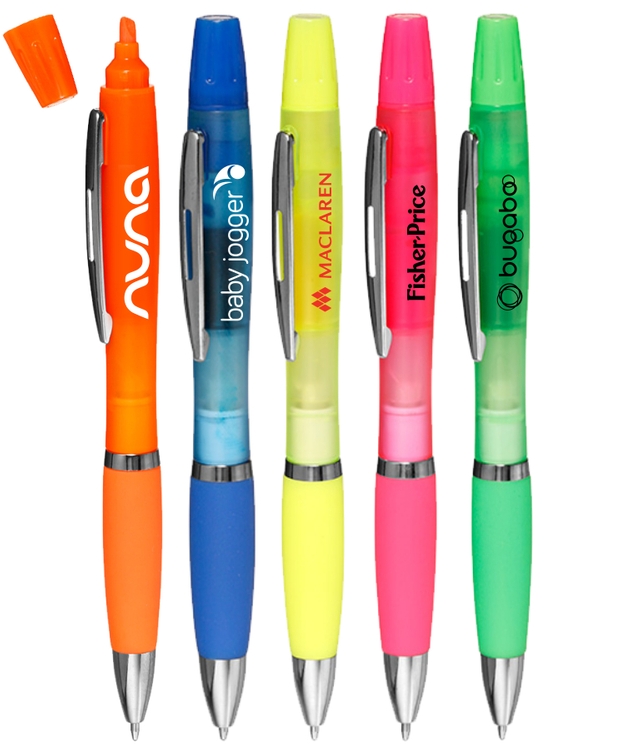 Union printed, Frosted Highlighter Twist Pen 2